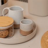 Organizador Giratório Lume Plástico Bege 25,5cm